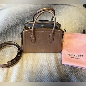 💋KATE SPADE💋Knott Metallic mini bag (rose gold)